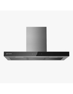 Campana Eas Electric frontal cristal negro 90 cm